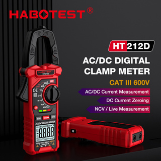 Habotest HT212D AC DC เครื่องวัดแรงดันไฟฟ้าดิจิทัล LED 400A 0-400V