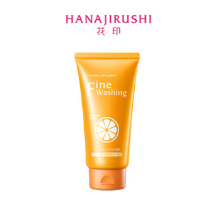 HANAJIRUSHI โฟมล้างหน้า สูตรวิตามินซี ปรับผิวกระจ่างใสและให้ความชุ่มชื้น 120 กรัม ผลิตในญี่ปุ่น