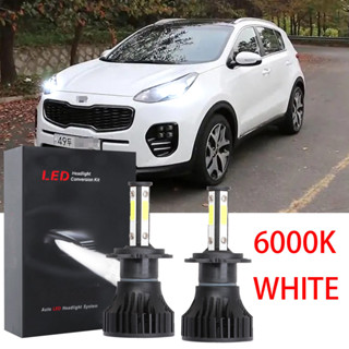 ชุดหลอดไฟหน้า LED 6000K สีขาว สําหรับ Kia Sportage QL ปี 2017-2020 2021 LHL CG LY X15 1 คู่