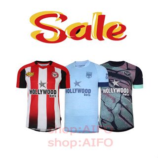 เสื้อกีฬาแขนสั้น ลายทีมชาติฟุตบอล Brentford 23 24 ชุดเหย้า คุณภาพสูง สําหรับผู้ชาย