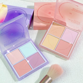 Xixi บลัชออนแต่งหน้า 4 สี สีแดง สําหรับนักเรียน