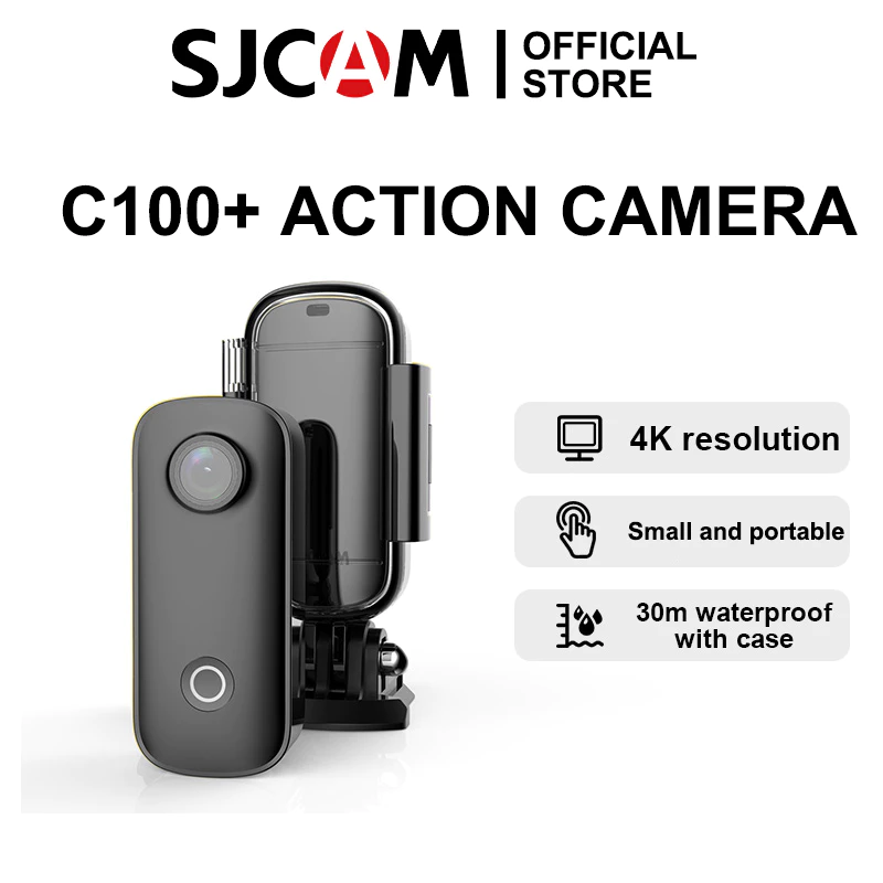 Sjcam C100+ Action Camera กล้องแอคชั่น ขนาดเล็ก 4K/30FPS กล้องวิดีโอดิจิทัล 30M กันน้ํา เชื่อมต่อ WiFi  กล้องติดหมวกกันน็อค【รับประกันหนึ่งปี 】 thumbnail 10