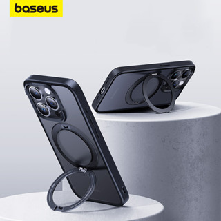 Baseus เคสโทรศัพท์ ประดับคริสตัล พร้อมแหวนขาตั้ง สําหรับ IP 15 Pro Max Series