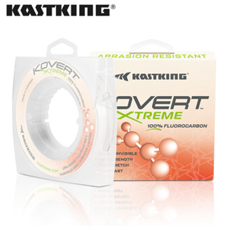 Kastking Kovert Xtreme สายเบ็ดตกปลา คาร์บอน ฟลูออโรคาร์บอน 100% 4-50LB ทนต่อแรงกระแทก มองเห็นได้ชัด ทนต่อการเสียดสีสูง