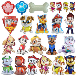 ลูกโป่งฟอยล์อลูมิเนียม ธีมร็อคกี้มาร์แชล PAW Patrol สําหรับตกแต่งปาร์ตี้ วันหยุดเด็ก