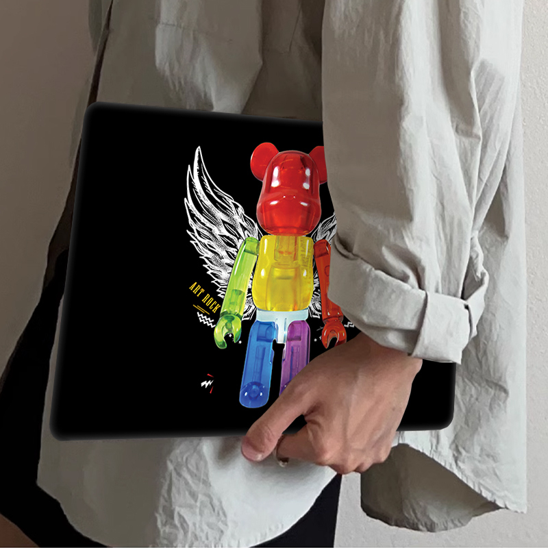 เคสแป้นพิมพ์ พิมพ์ลายหมี แฟชั่น สําหรับ Macbook Air M2 A2941 A2681 Pro 13 14 16 นิ้ว A2338 A2779 A2780 M1 Air 13.3 นิ้ว A2337 A1932 A2179 Retina Pro A2289 A2251 Air1466 - รูปที่ 2