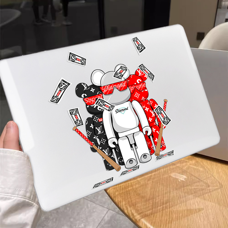 เคสแป้นพิมพ์ พิมพ์ลายหมี แฟชั่น สําหรับ Macbook Air M2 A2941 A2681 Pro 13 14 16 นิ้ว A2338 A2779 A2780 M1 Air 13.3 นิ้ว A2337 A1932 A2179 Retina Pro A2289 A2251 Air1466 - รูปที่ 4