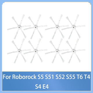 แปรงด้านข้าง 6 มุม อุปกรณ์เสริม สําหรับหุ่นยนต์ดูดฝุ่น Roborock S50 S51 S52 S55 T60 T61 T65 T4 T6 T7 P5 S5 S6 S5max S4 E4