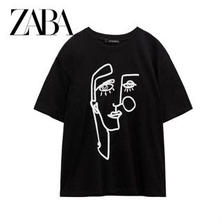 Zara ใหม่ เสื้อเชิ้ตลําลอง แขนสั้น คอปก สําหรับผู้หญิง