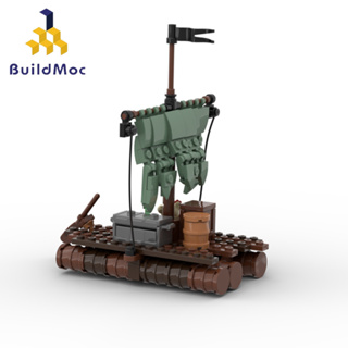 Buildmoc ของเล่นตัวต่อไม้ โมเดลเรือโจรสลัด 143 ชิ้น MOC-118148