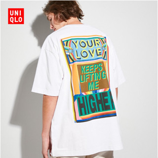 ใหม่ Uniqlo เสื้อยืดแขนสั้น พิมพ์ลาย Lakwena สําหรับผู้ชาย และผู้หญิง (UT) 459598 Uniqlo