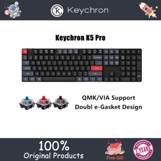 Keychron K5 Pro QMK/VIA Wireless 108 Key Bluetooth 5.1 Custom Mechanical Keyboard