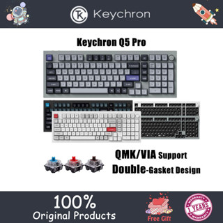Keychron Q5 Pro QMK/VIA Gasket Customized 96% Wireless Bluetooth Mechanical Keyboard