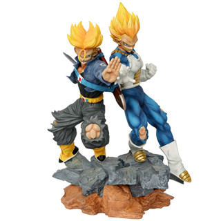 โมเดลฟิกเกอร์ อนิเมะ Resonant World Series Father-Son Wave Vegeta Trunks Dragon Ball Handcrafted GK ขนาด 31.5 ซม.