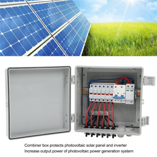 Gemini308 PV Combiner Box 6 Strings IP67 Waterproof Solar พร้อมฟิวส์ 15A 40KA อุปกรณ์ป้องกันไฟกระชาก DC1000V