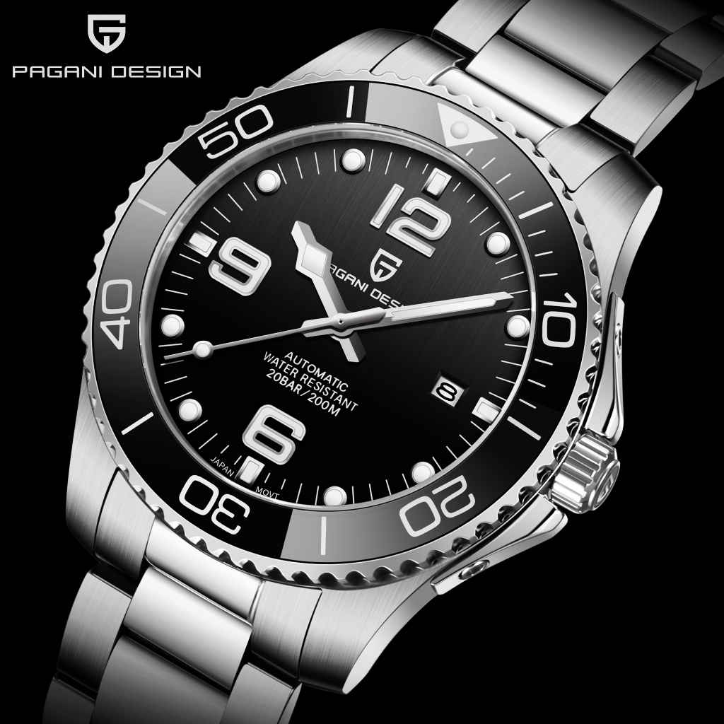 Pagani DESIGN Men 's Mechanical Watch Luxury Automatic Mechanical Watch Sapphire Crystal Diving Watch