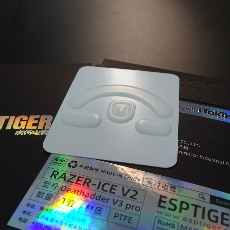 Esports Tiger ICE V2 รุ่นเมาส์ฟุตเมาส์สเก็ตสําหรับ Razer DeathAdder V3 PRO เมาส์เกมไร้สาย