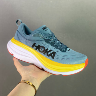 Hoka ONE ONE Bondi 8 รองเท้ากีฬา รองเท้าวิ่ง ดูดซับแรงกระแทก สําหรับผู้ชาย และผู้หญิง ไซซ์ 36-45