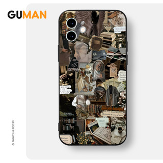 GUMAN เคสไอโฟน เคสซิลิโคนนุ่มกันกระแทกน่ารักตลก เคสโทรศัพท์ Compatible for iPhone 15 14 13 12 11 Pro Max SE 2020 X XR XS 8 7 6 6S Plus พลัส XYB2248