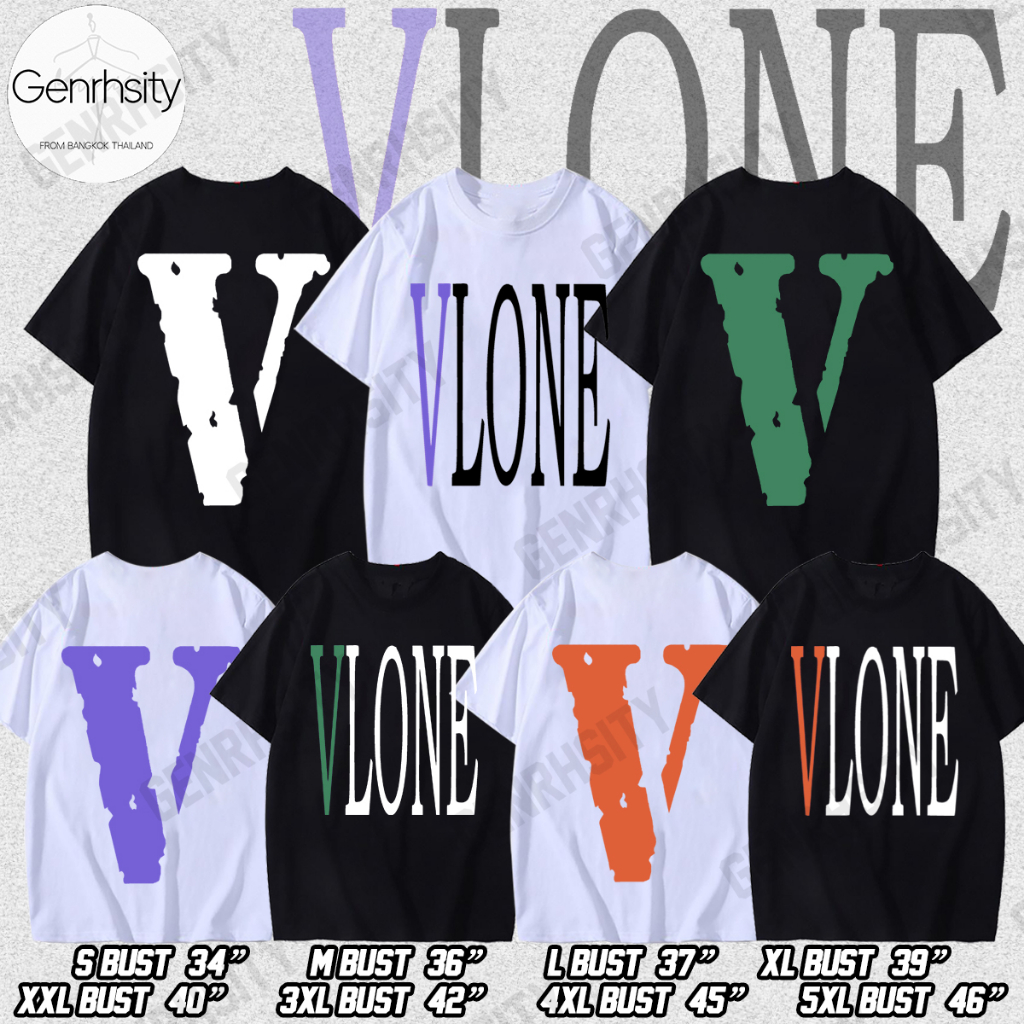 COD เสื้อยืดแขนสั้น VLONE cotton oversize Tops