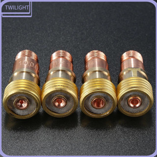 อุปกรณ์เชื่อมต่อเลนส์แก๊ส พร้อมตาข่าย สําหรับ Tig WP 17 18 26 Torch Brass Collets Body