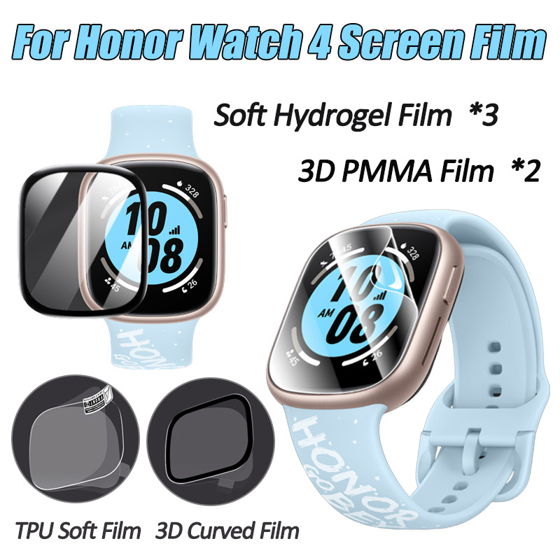 3/5 ชิ้นฟิล์มหน้าจอสําหรับ ให้เกียรติ ดู 5/เกียรติ ดู 4 ฟิล์มไฮโดรเจลแบบนุ่ม/ฟิล์มโค้ง 3ง คลุมทั้งหมดป้องกัน