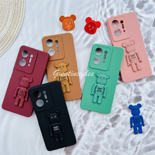 เคสโทรศัพท์มือถือซิลิโคน TPU ป้องกันกล้อง แบบพับได้ สีสันสดใส สําหรับ Infinix Hot 30 5G X6823