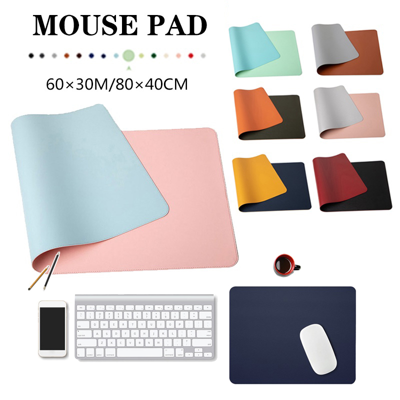 【พร้อมส่ง】แผ่นรองเมาส์ คีย์บอร์ด หนัง PU กันน้ํา แบบพกพา สําหรับเล่นเกม