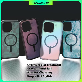 Zagg เคสไอโฟน เคส แม่เหล็ก 15 Pro Max Plus กันกระแทก เคสโทรศัพท์มือถือแม่เหล็ก กันหล่น กันรอยนิ้วมือ ไล่โทนสี หลากสี สําหรับ iPhone 15 Pro Max Plus 15 Ultra