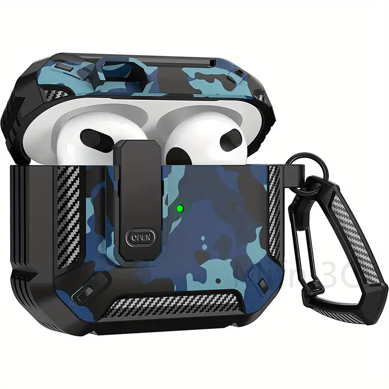 เคสหูฟัง ลายพราง พร้อมตัวล็อก สําหรับ Airpods 3 Pro 2 Pro 2 3 ราคา ถูกที่สุด ดีลบีเคเค