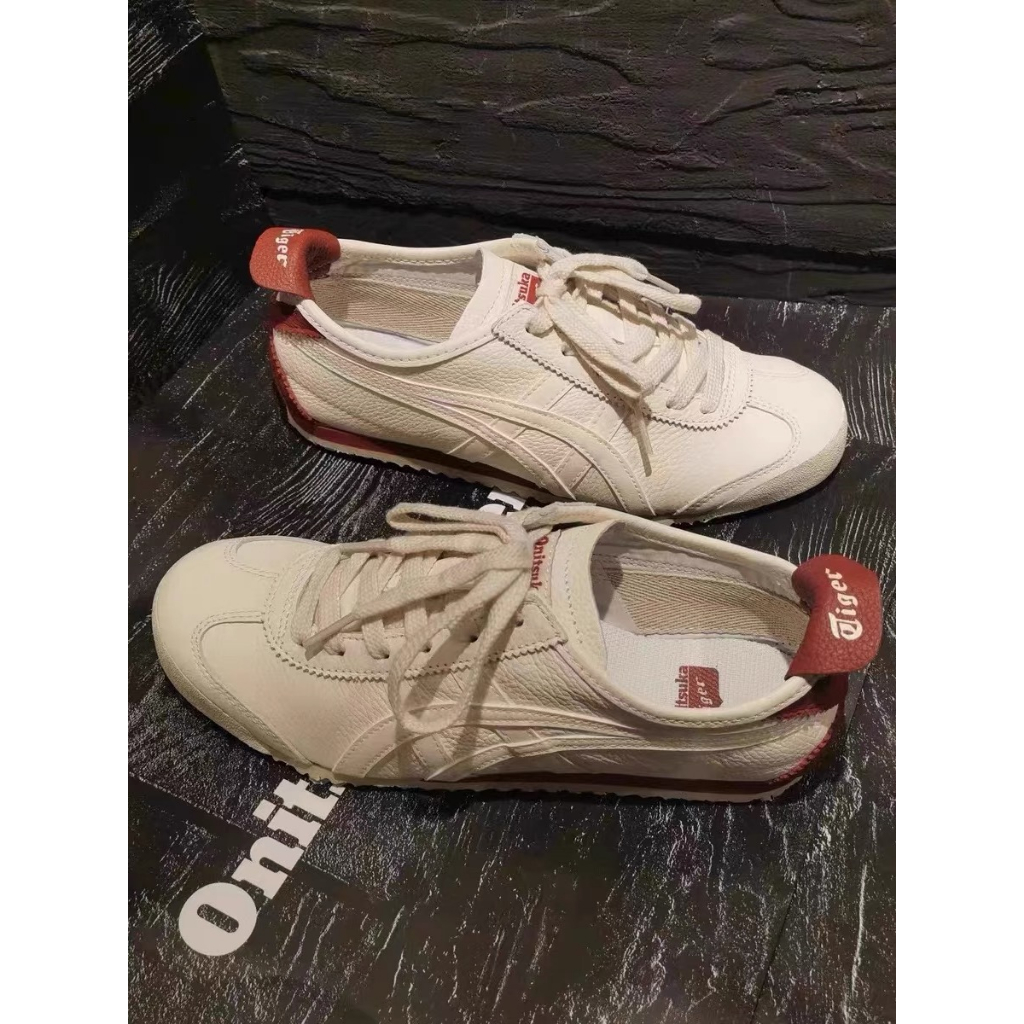 Onitsuka MEXICO 66 รองเท้าผู้หญิงรองเท้าสีขาวรองเท้าผู้ชายลําลอง