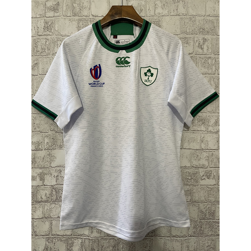 คุณภาพสูง 2023 world cup Ireland Away Rugby Jerseys เสื้อฟุตบอลรักบี้แขนสั้นผู้ชาย