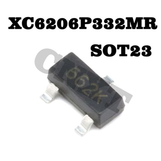 100 ชิ้น XC6206P332MR (662K) XC6206 XC6206P332 SOT-23 3.3V 300MA ชิปควบคุมแรงดันไฟฟ้า