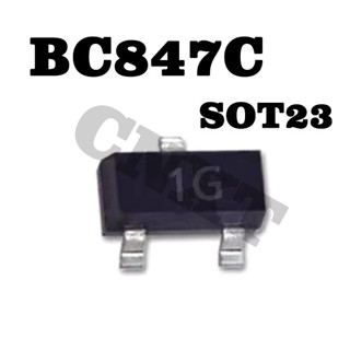 100 ชิ้นต้นฉบับใหม่ BC847C BC847 หน้าจอไหม 1G SOT-23 Triode Transistor