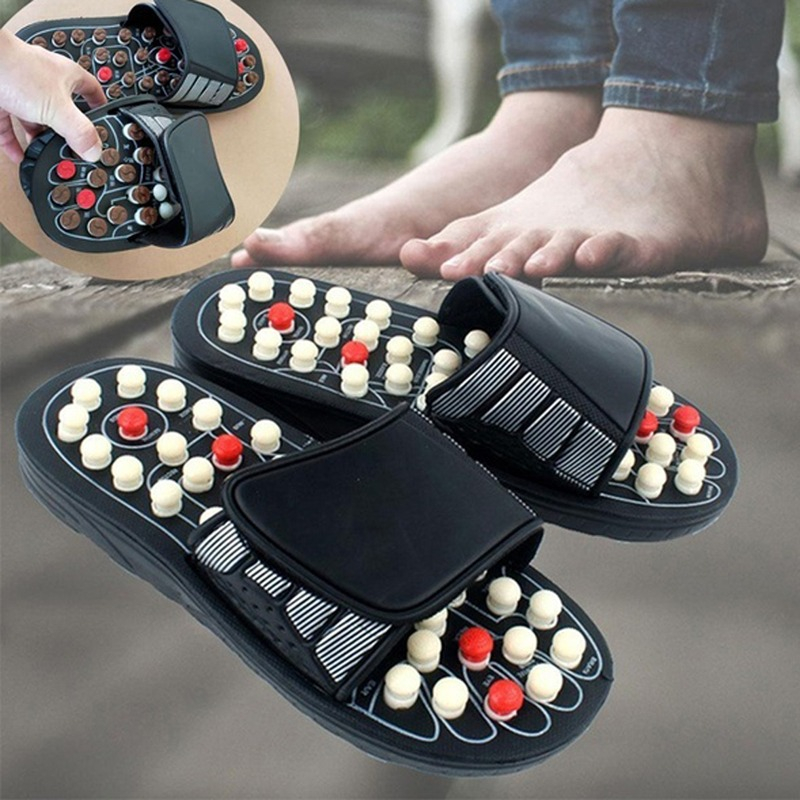 รองเท้านวดสำหรับผู้ชาย Men Massage Sandals Rotating Foot Massager Shoes