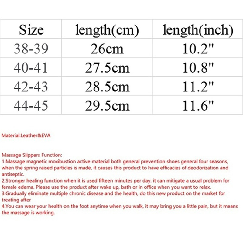 รองเท้านวดสำหรับผู้ชาย Men Massage Sandals Rotating Foot Massager Shoes