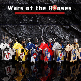 ของเล่นบล็อกตัวต่อ รูปทหาร Wars of the Roses M157-162