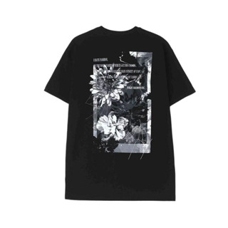 เสื้อยืดแขนสั้น พิมพ์ลายดอกไม้ Yohji Yamamoto syte Dark Style สําหรับผู้ชาย และผู้หญิง