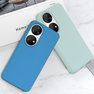 เคสโทรศัพท์มือถือ ยางซิลิโคนเจลเหลว สําหรับ Huawei P50 P50E P50Pro