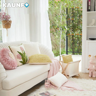 Kaunfo ใหม่ หมอนอิงโซฟา ลายดอกทิวลิป สีชมพู เรียบง่าย สไตล์โมเดิร์น สําหรับตกแต่งห้องนอน ห้องนั่งเล่น 2023