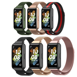 Milanese สายนาฬิกาข้อมือ สเตนเลส แม่เหล็ก แบบเปลี่ยน สําหรับ Huawei Band 7 Huawei Band7