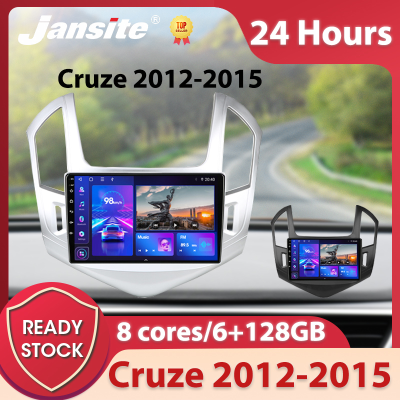 Jansite เครื่องเล่นมัลติมีเดีย 2 Din Android Chevrolet Cruze GPS นําทาง วิทยุสเตอริโอ สําหรับ Cruze 2012-2015