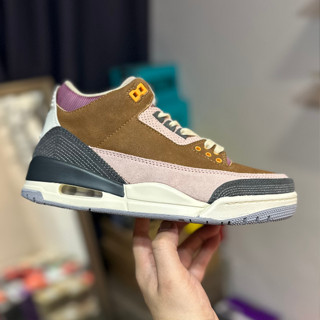 Air Jordan 3 Retro SE Archaeo Brown spliced รองเท้ากีฬาลําลอง สีฟ้า DR8869-200