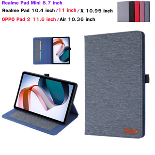 Realme Pad 10.4 Realme Pad Mini 8.7 10.4 x 10.95 OPPO PAD AIR 10.36 OPPO Pad 2 11.6 Case Cowboy Pattern Flip Stand Cover Stand PU Leather