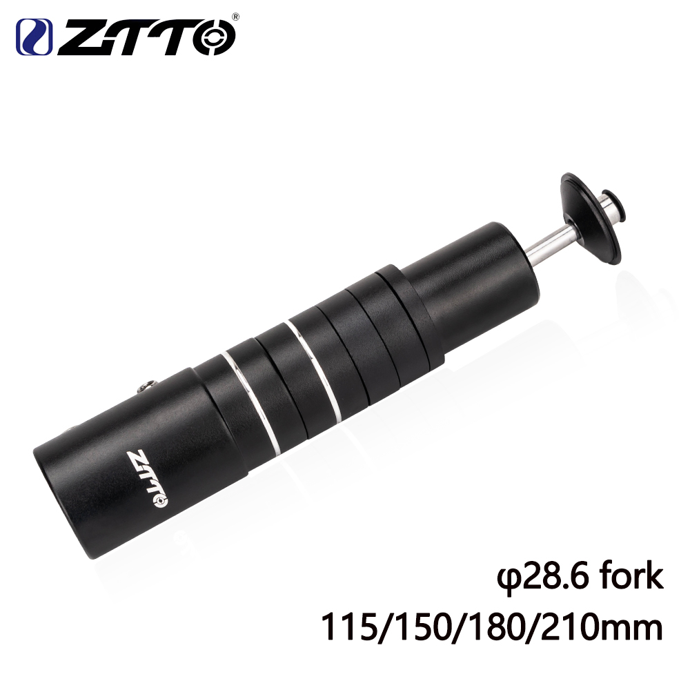 Ztto สเปเซอร์ขยายคอแฮนด์จักรยาน อะลูมิเนียมอัลลอย ขนาด 115/150/180 มม. 210 มม. 28.6 มม. สําหรับรถจักรยานเสือภูเขา