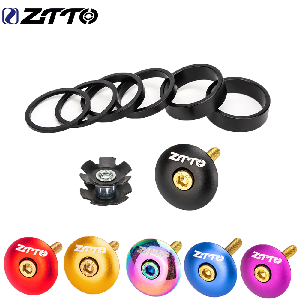 Ztto ชุดแหวนรองคอตะเกียบจักรยาน โลหะผสมอลูมิเนียม ปรับได้สูง
