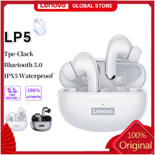 Lenovo Lp5 Tws ชุดหูฟังอินเอียร์ บลูทูธไร้สาย ความละเอียดสูง ตัดเสียงรบกวน เสียงเบสหนัก