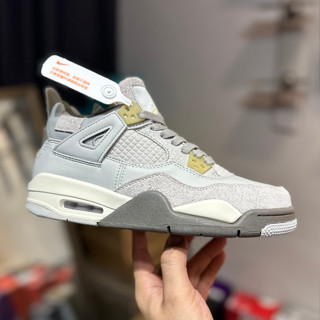 Air Jordan 4 SE รองเท้าผ้าใบลําลอง สีฟ้า สีเทา เหมาะกับการเล่นกีฬา DV3742-021 DV2262-021