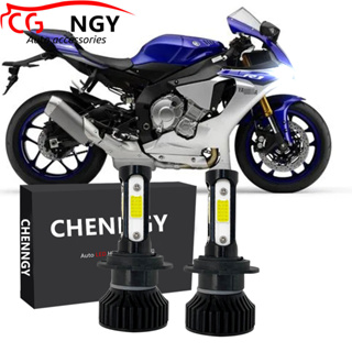 ชุดแปลงไฟหน้า LED 6000K LHL CG LY X15 สําหรับ Yamaha YZF R1 2015 2016 2017 2018 2019 1 คู่