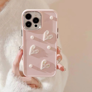 เคสโทรศัพท์มือถือ ลายน่ารัก สีชมพู สําหรับ iPhone 7 8plus x xr xsmax 11 11promax 12 12pro 12promax 13 14 14promax 15 15pro 15promax